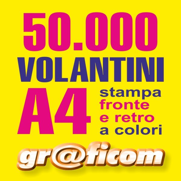 volantini A4 50000